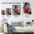 thumbnail image 4 of Woman Playing Classical Indian Folk Music Watercolour Artwork Ragini Musician Portrait Large Wall Art Poster Print Thick Paper 18X24 Inch, 4 of 5