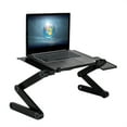 thumbnail image 2 of URHOMEPRO Adjustable Laptop Stand, Portable Laptop Holder, Foldable Aluminum Laptop Table for Home, Ergonomic Lap Desk TV Bed Tray Standing Desk with Vent, Mouse Panel, No Need to Assemble, Q11800, 2 of 13