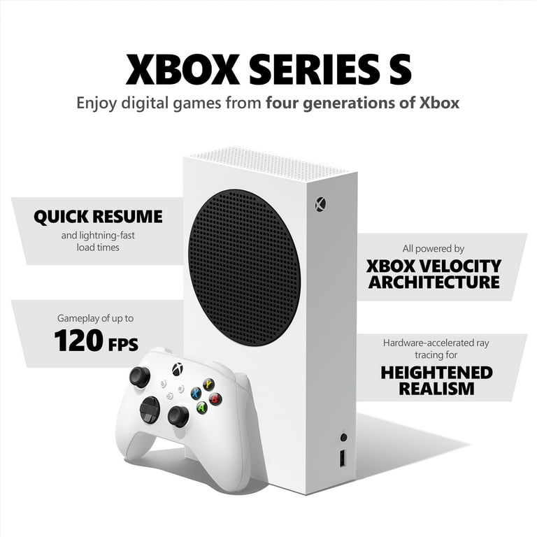 Microsoft Xbox Series S 512GB All-Digital Starter Bundle Console with Xbox  Game Pass (Disc-Free Gaming) White RRS-00144 - Best Buy