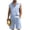 Light Blue., variant on HBGVBA Mens Shorts Set Sleeveless Button Collared Shirt Tank Top Elastic Waist Casual Outfit Set