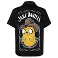 thumbnail image 6 of Adventure Time Casual Short Sleeve Shirt Lapel Collar Shirt Summer Beach Shirt 5XL, 6 of 8