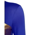 thumbnail image 4 of Linjinx Womens Liturgical Dance Costume Metallic Shiny Patchwork Irregular Dress with Wide-Leg Pants Blue M, 4 of 7