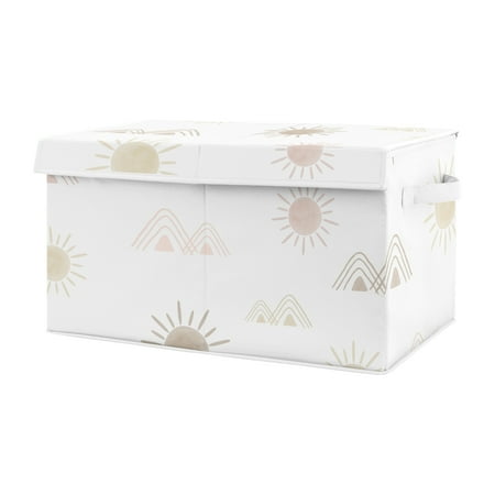 UPC: 0846480083689 | Desert Sun Mauve and Taupe Storage Fabric Toy Box by Sweet Jojo Designs