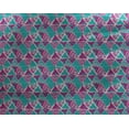 thumbnail image 5 of oneOone Georgette Viscose Fuschia Pink Fabric Triangle Geometric Sewing Craft Projects Fabric Prints By Yard 42 Inch Wide, 5 of 5
