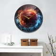 thumbnail image 4 of 12" Round Silent Wall Clocks Basketball Cool Acrylic Battery Operated Clock Non-Ticking Clocks Bedroom Living Room Home Decorative, 4 of 10
