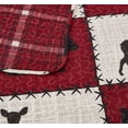 thumbnail image 3 of Virah Bella - Stitched Forest Vermilion - Lightweight Reversible 3-Piece Lodge Quilt Set with Decorative Pillow Shams., 3 of 5