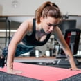 thumbnail image 4 of Yoga Mat Towel, Portable Gym Mat Towel Soft Microfiber  Sweat Absorbent  For Camping For Pilates Pink, 4 of 8