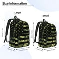 thumbnail image 5 of Geaub american flag camo durable canvas backpack: stylish, lightweight, and spacious with adjustable straps, 5 of 7
