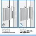 thumbnail image 4 of Shower Door Magnet 3inch Frameless Handle with Metal Strike and for Swing Glass Doors pwm25, 4 of 7