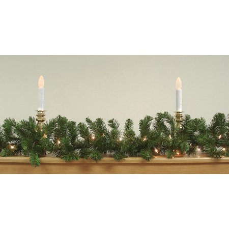 Darice 50' x 10" Prelit Commercial Size Pine Artificial Christmas Garland - Clear Lights