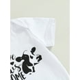thumbnail image 6 of Bagilaanoe 3pcs Newborn Baby Girl Long Pants Set Letter Print Long Sleeve Romper Tops + Trousers + Headband 6M 12M 18M 24M Infant Casual Outfits, 6 of 9