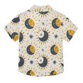 thumbnail image 2 of Dailycode Small Short Sleeve Button Down Shirts Cute Moon and Stars Casual Shirt 3-10 Years, 2 of 9