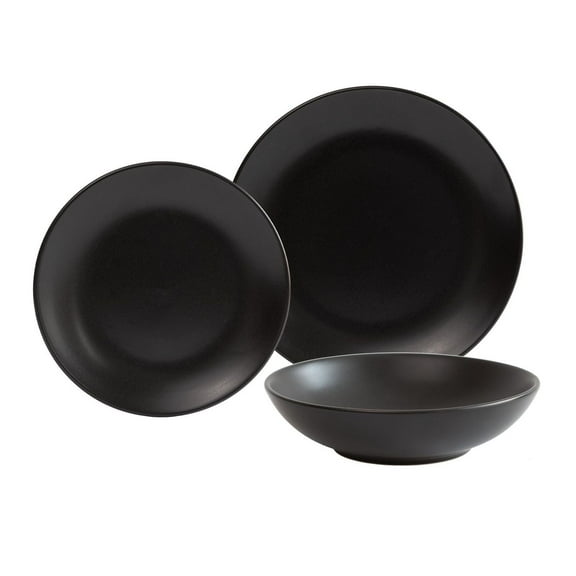 Safdie & Co. Luxury Premium Stoneware Tableware Dishware Dinnerset 12 Piece Set Ebony