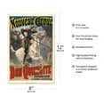 thumbnail image 2 of Don Quixote (Don Quichotte) - New Circus (Nouveau Cirque) - Great Horse Show - Vintage Circus Poster by Lucien Lefèvre c.1892 - 8 x 12 inch Vintage Metal Tin Sign, 2 of 4
