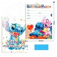 thumbnail image 2 of 12pcs Stitch Fun Themed Birthday Invitations Fill-in Happy Birthday Party Invitations Postcard Style, 2 of 4
