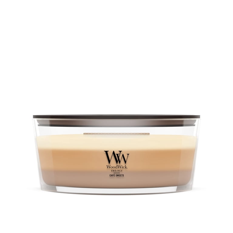 Woodwick Cafe Sweets Ellipse Trilogy Scented Candle, 16 oz photo 1