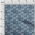 thumbnail image 1 of oneOone Cotton Cambric Dark Navy Blue2 Fabric Geometric African Fabric For Sewing Printed Craft Fabric By The Yard 56 Inch Wide, 1 of 4