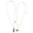 thumbnail image 2 of Star Wars The Mandalorian Mando And Grogu Baby Yoda Best Friends Necklace Set, 2 of 7