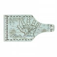 thumbnail image 1 of Occult Cutting Board, Vintage Chiromancy Chart with an Human Hand Palm Mystic Science of Universe Image Print, Tempered Glass Cutting and Serving Board, Wine Bottle Shape, Beige, by Ambesonne, 1 of 1
