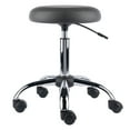 thumbnail image 3 of Winsome Clyde Adjustable Cushion Seat Swivel Stool, Charcoal and Chrome, 3 of 12