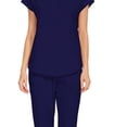 thumbnail image 3 of Uniforme de enfermera Yinane Azul oscuro L, 3 of 4