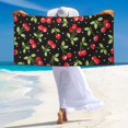 thumbnail image 5 of Bingfone Sweet Red Cherry Oversized 27.7x55 Inches Beach Towel, Super Absorbent Soft Plush Pool Towel, Bath Towel for Travel Sports Pool Swimming Bath Camping Yoga Girls Women Adults, 5 of 6