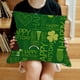 thumbnail image 3 of Yuarrent Funda de cojín St. Patrick's Day Supply Impresión digital Funda de almohada Cozy Green Pattern Cintura Cojines Funda de almohada Decoración del hogar cinco SXYM50, 3 of 6