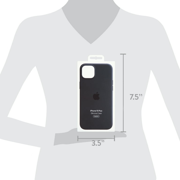 Apple iPhone 15 Plus Silicone Case with MagSafe Black