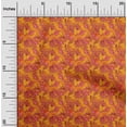 thumbnail image 2 of oneOone Rayon Mustard Yellow Fabric Abstract Sewing Material Print Fabric By The Yard 56 Inch Wide, 2 of 4