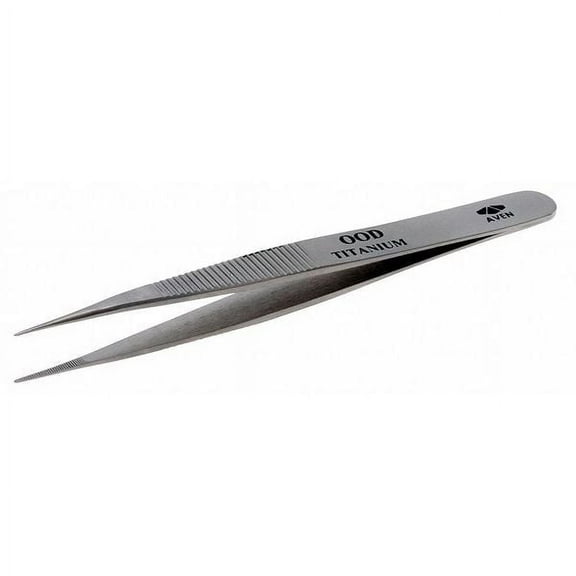 Aven Tweezers,Titanium,Straight,4 3/4"L 18037TT