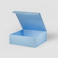 thumbnail image 3 of Geoto 13"x13"x4.52" A4 Square Size Luxury Rigid Foldable Magnetic Closure Collapsible Gift Packaging Boxes(Baby Blue), 3 of 5