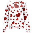 thumbnail image 3 of kytmyeq Women's Imitation Cotton Fashion Valentine's Day Print Pattern Long-sleeved T-shirt, 3 of 5