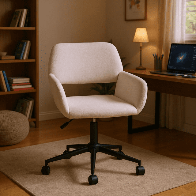 Homy Casa Ergonomic Task Chair, Adjustable Height with Swivel Base ...