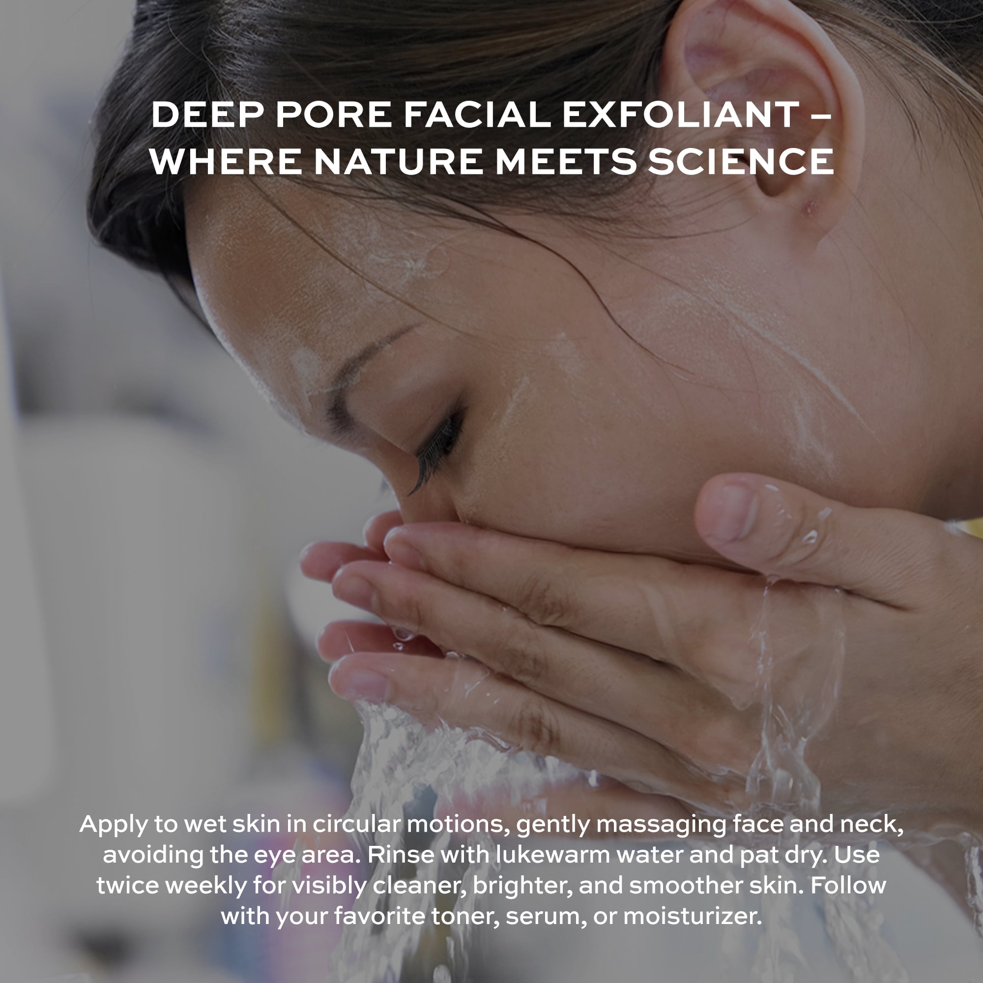 ARIANNA-SKINCARE Deep Pore Facial Exfoliator Facial Cleanser for Acne-Prone Skin Natural Face Scrub 100% Vegan Paraben Free