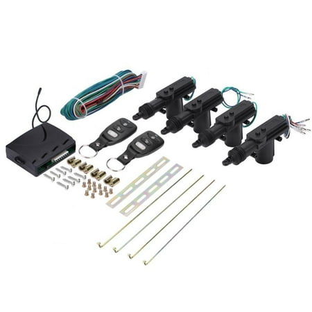 Zerone Car Remote Control 4 Door Power Central Lock System Auto Locking Security Keyless Entry Kit, Car Door Remote Kit,Door Lock Actuator