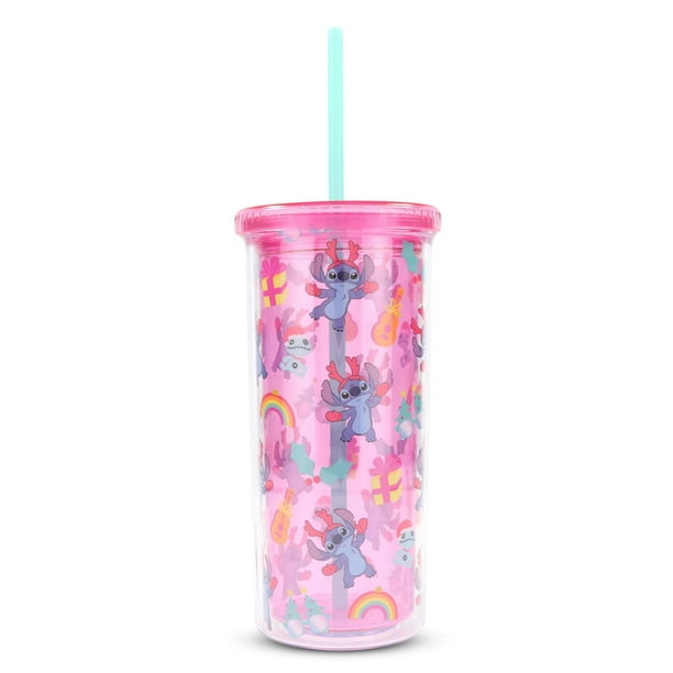 Taza Disney Lilo & Stitch Christmas Stitch, 600 ml, con pajita