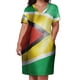 thumbnail image 2 of Vestido de noche de lujo para mujer traje holgado con bolsillo y bandera de Guinea, 2 of 6