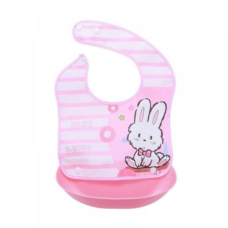 

Bibs for Babies and Toddlers - Wipes Clean in Seconds Waterproof Bib Protects from Every Mess - Made with Premium Materials - Detachable Rice Bag
