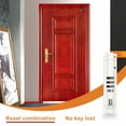 Horizontal Door Bolt Lock Sliding Combination Code Can Be Reset White