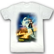 BACK TO THE FUTURE-BTF POSTER-WHITE ADULT S/S TSHIRT-LT
