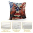 thumbnail image 4 of Pillow Covers American Flag Throw Pillowcase Cushion Case Farmhouse Decorations for Sofa Couch, 4 of 5