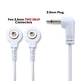 thumbnail image 3 of Cables de repuesto TENS con descuento, 2 conectores a presión, paquete de 2, 3 of 5