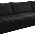 thumbnail image 4 of Meridian Furniture Jacob Sectionnel Modulaire en Velours Noir, 4 of 4