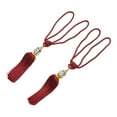 thumbnail image 4 of 2Pcs Curtain Tieback Beaded Tassels Curtain Tieback Rope Window Drapes Decoration Tassel Tiebacks Curtain Tie Rope Accessory Burgundy Smile Home, 4 of 9