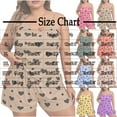 thumbnail image 3 of CHUMUD Plus Size Pajama Sets for Women Sleeveless Spaghetti Strap Cami 2 Piece Lounge Pjs Matching Summer Sleepwear Hearts Tank Top Shorts Pj Set, 3 of 3