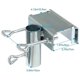 thumbnail image 4 of Parasol holder for rectangular railing Parasol stand adjustable use for balcony and terrace, 4 of 5