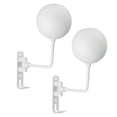 thumbnail image 2 of Soporte para casco de moto, colgador de ropa con ganchos para sombreros montados en la pared (blanco, 2 uds.) Likrtyny Libre de BPA, 2 of 8