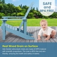 thumbnail image 4 of Royalcraft Adirondack Chairs, Outdoor Weather Resistant Plastic Fire Pit Chairs, 350 LBS Patio Adirondack Chair for Easy Assembly, Blue, 4 of 9