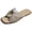 Silver, variant on Flat Slip on Slides Sandals for Women Ladies 2026 Trendy Casual Bow Crochet Open Tow Low Heels Mules Summer Dress Slippers Vacation Brown Size 7