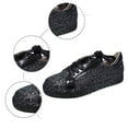 thumbnail image 6 of Shoes for Women Carnival Sparkly Lace Up Platform Sneakers Low Top Fashion Casual Walking Footwear Shoes, 6 of 9